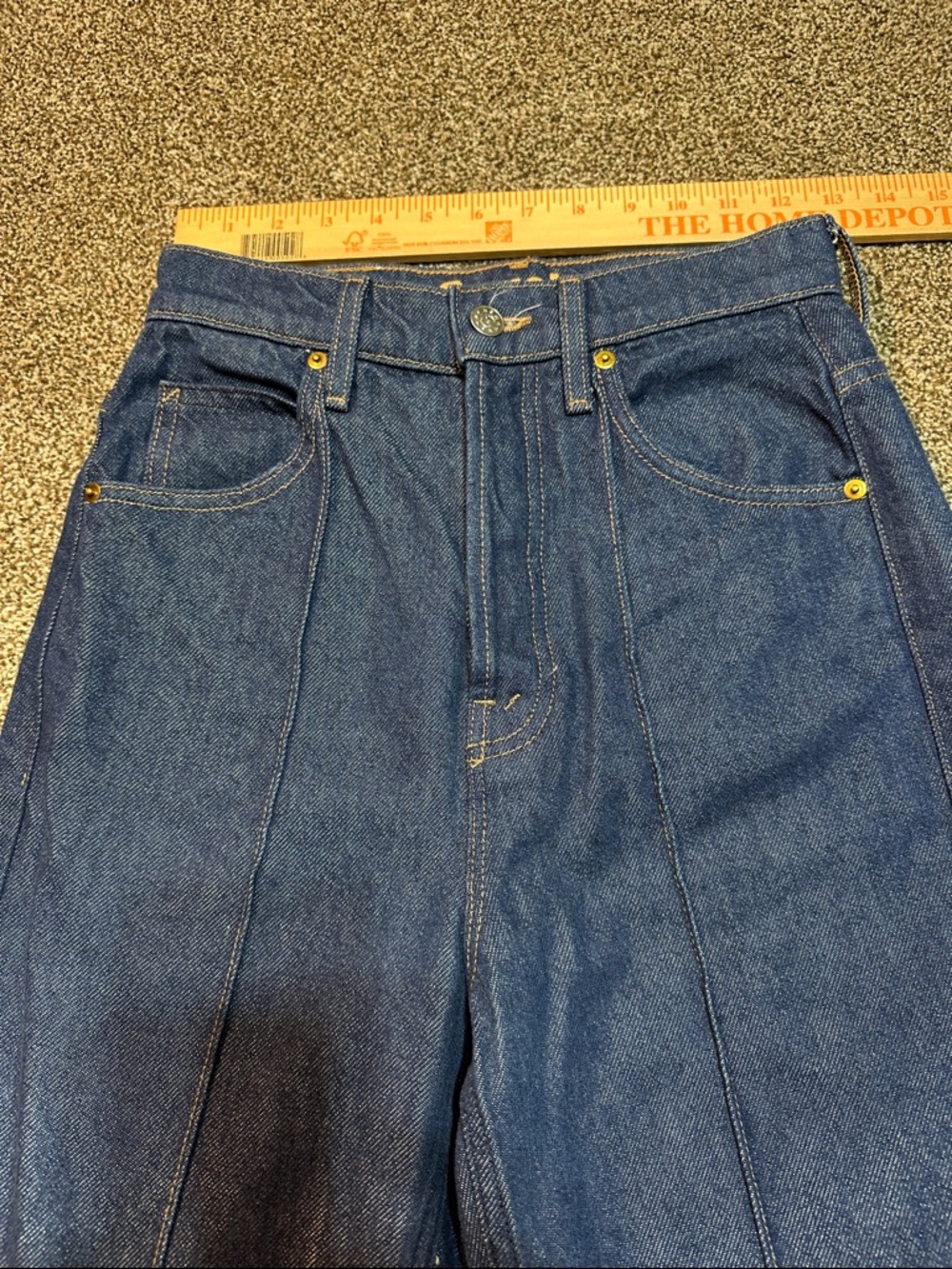 MOTHER Snacks jeans the pin up tippy top sweet too in clean your plate size 25 - Picture 11 of 13